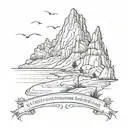 though I walk through the valley of the shadow of death, I will fear no evil: for thou art with me tattoo design idea