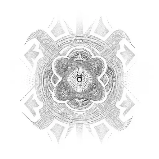 LSD molecule tattoo design idea