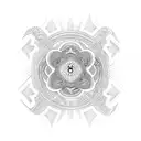 LSD molecule tattoo design idea