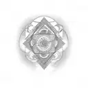 LSD molecule tattoo design idea