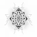 LSD molecule tattoo design idea