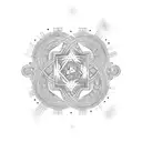 LSD molecule tattoo design idea