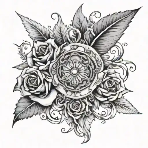 timeless symbolism tattoo design idea