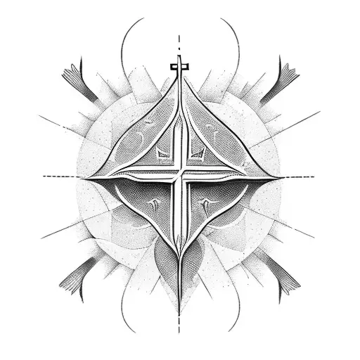 church building tattoo design idea