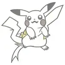 pikachu surfing tattoo design idea