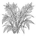 rice plant tattoo design idea