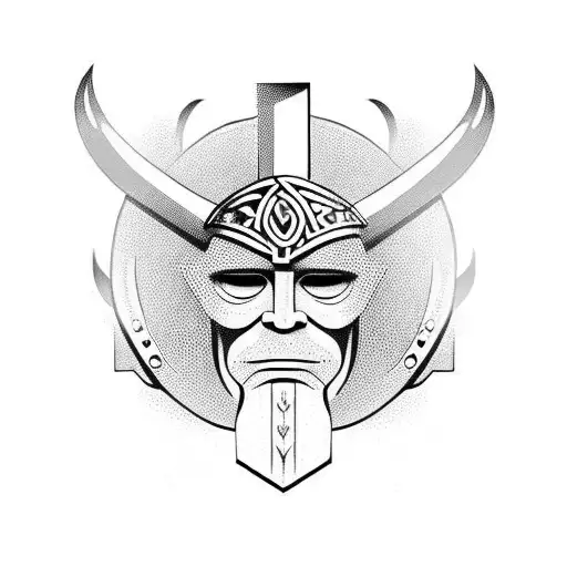 viking create your own reality  tattoo design idea