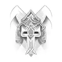 Perun slavic god tattoo design idea