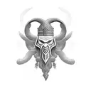 Perun slavic god tattoo design idea