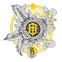 Borussia Dortmund and laurel wreath veni vidi tattoo design idea