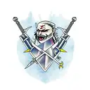 witcher swords  tattoo design idea