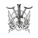 witcher swords  tattoo design idea