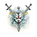 witcher swords  tattoo design idea