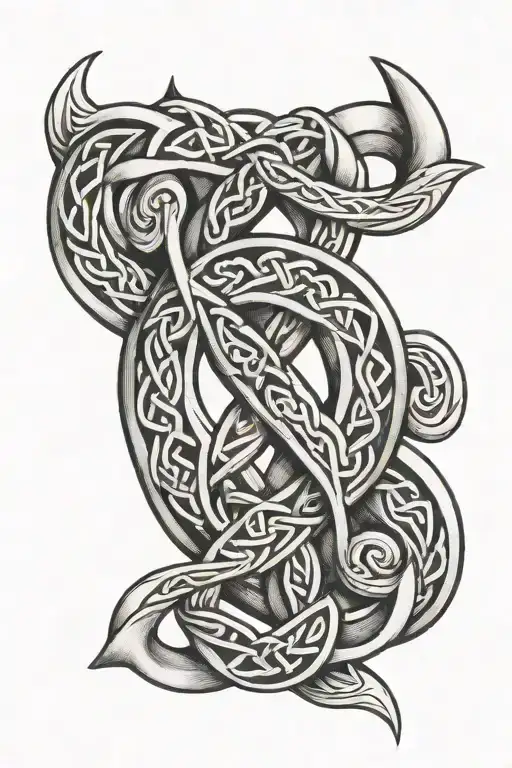 celtic knot tattoo design idea
