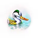 duck tattoo design idea