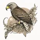 leg sleeve - wedge tail eagle, moon, king cobra & 2 eastern brown snakes, tiger, horse & monkey.  tattoo design idea