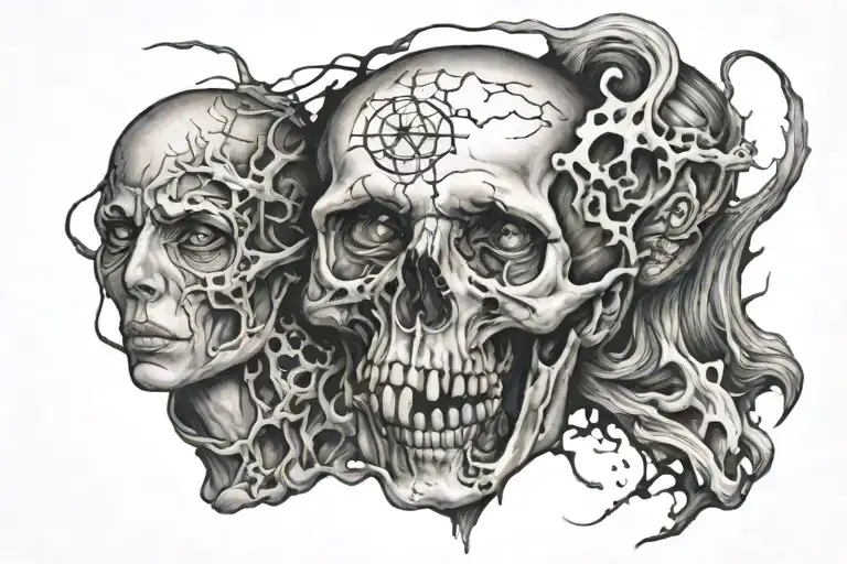 anxiety ptsd depression survivors tattoo design idea