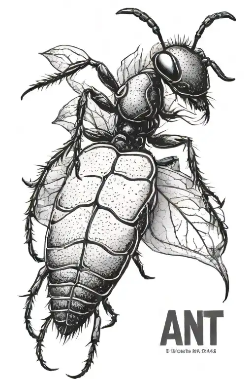 ant tattoo design idea