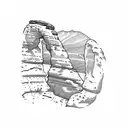 delicate arch tattoo design idea