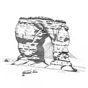 delicate arch tattoo design idea