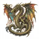 game of thrones dragon tattoo design idea