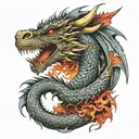 game of thrones dragon tattoo design idea