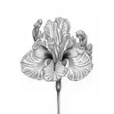 Iris + Zachary tattoo design idea