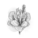 Iris + Zachary tattoo design idea