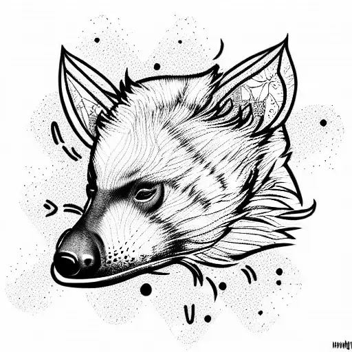 honey badger tattoo design idea