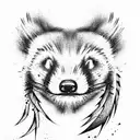 honey badger tattoo design idea