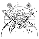 aquarius leo gemini tattoo design idea