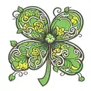 four-leaf clover tattoo design idea