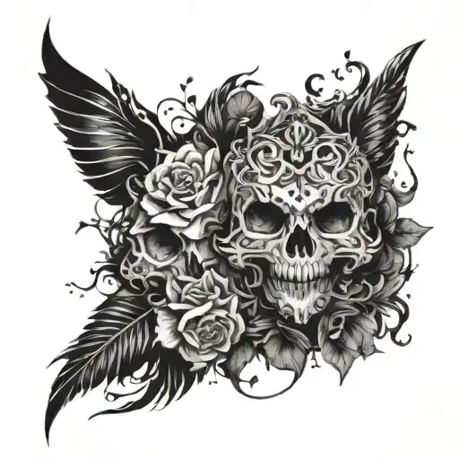 grunge inspired tattoo tattoo design idea