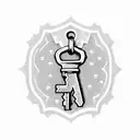 old fashioned key with a crown on it tattoo design idea
