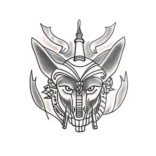 Anubis tattoo design idea