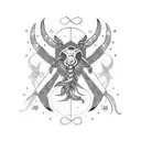 zodiac pisces scorpio tattoo design idea