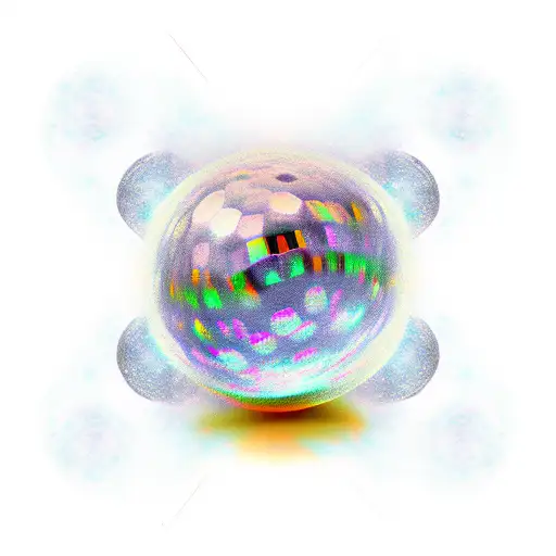 a discoball full moon  tattoo design idea