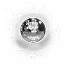 a discoball tattoo design idea