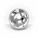 a discoball tattoo design idea