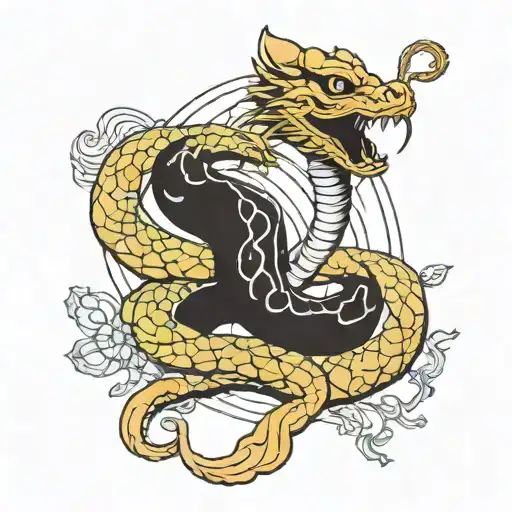 cobra kundalini tattoo design idea