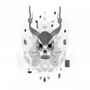 Fuse music & ADHD, harmonize vibrant creativity in an electrifying symphony of ink tattoo design idea