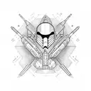 x wing  tattoo design idea