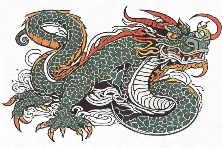 Mushu Tensei tattoo design idea