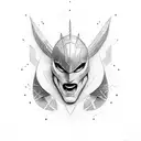 super hero tattoo design idea