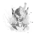 super hero tattoo design idea