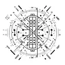 A collage of binary code and machine learning symbols forming a unique pattern tattoo design idea