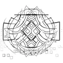 A collage of binary code and machine learning symbols forming a unique pattern tattoo design idea