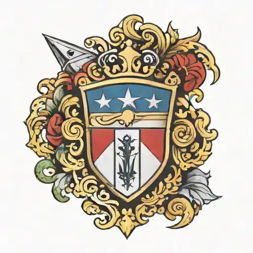 U.S.M.C Dominican shield adorned tattoo design idea