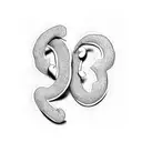 a kidney bean with the letter L carved in it.  tattoo design idea