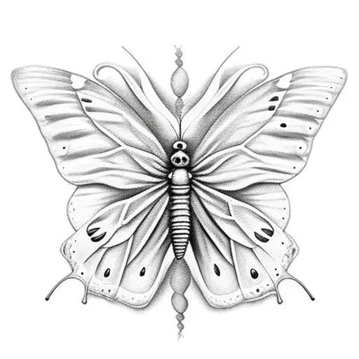 one day the only butterflies left will be in you chest as you march towards your death breathing your last breath  tattoo design idea
